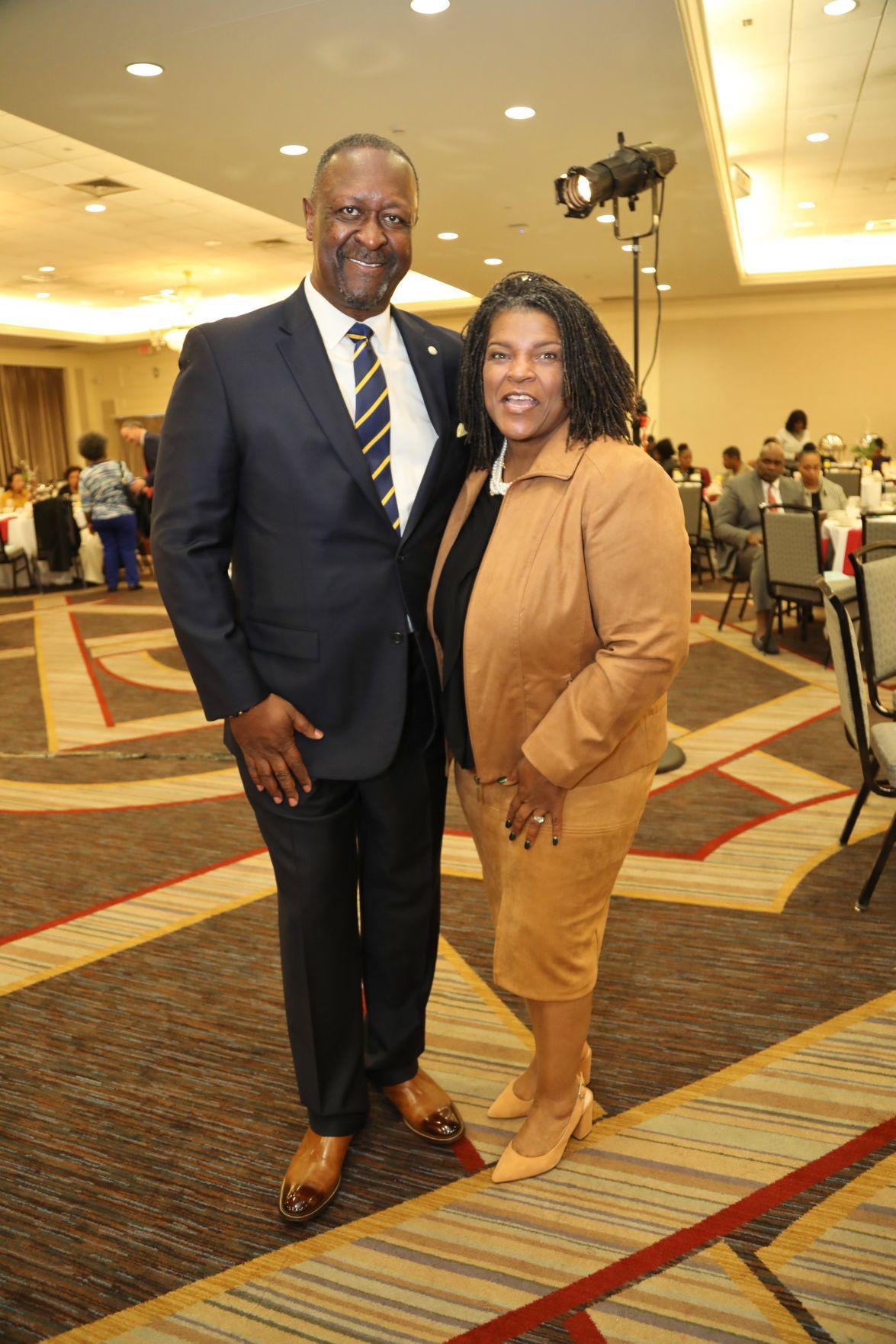 John Bowman, President St. Louiis County Branch, KMOV Carol Daniel Emcee